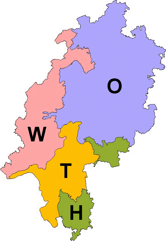 Regionen Hessen