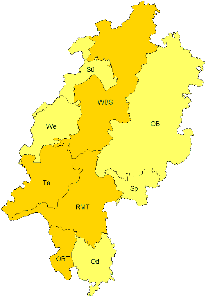 Verbreitung in Hessen Verbreitung in Hessen