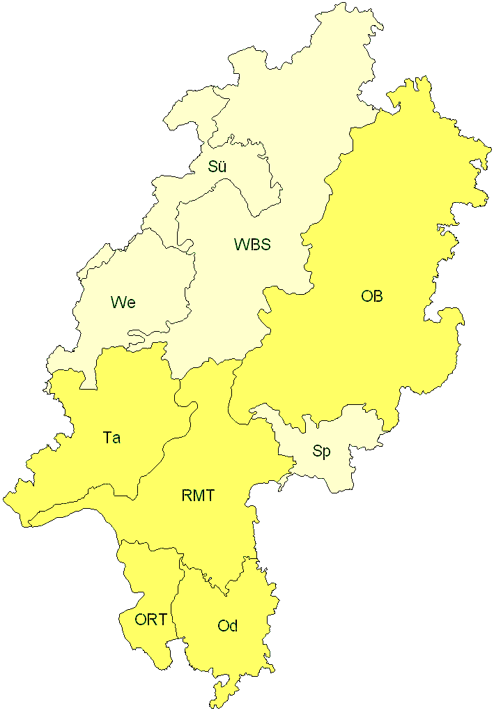 Verbreitung in Hessen Verbreitung in Hessen