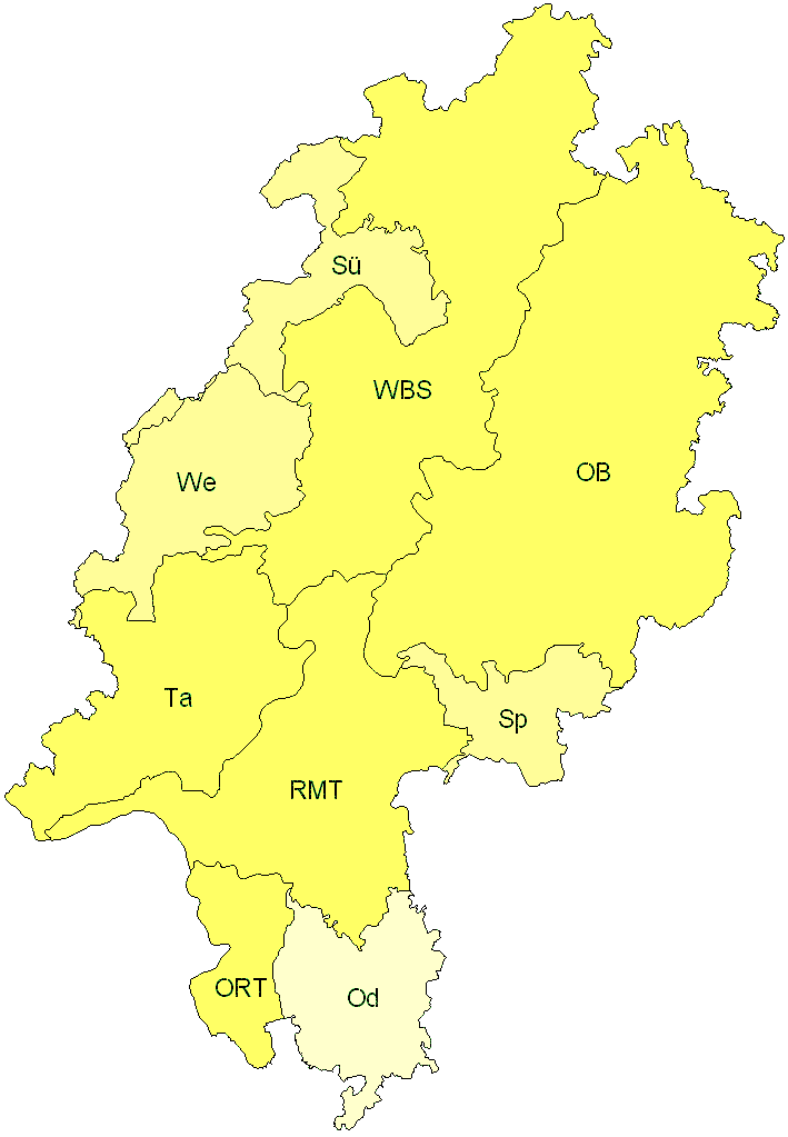 Verbreitung in Hessen Verbreitung in Hessen
