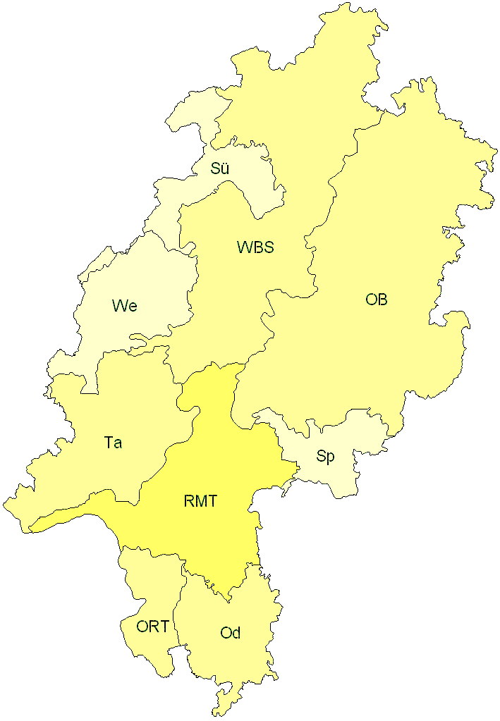 Verbreitung in Hessen Verbreitung in Hessen