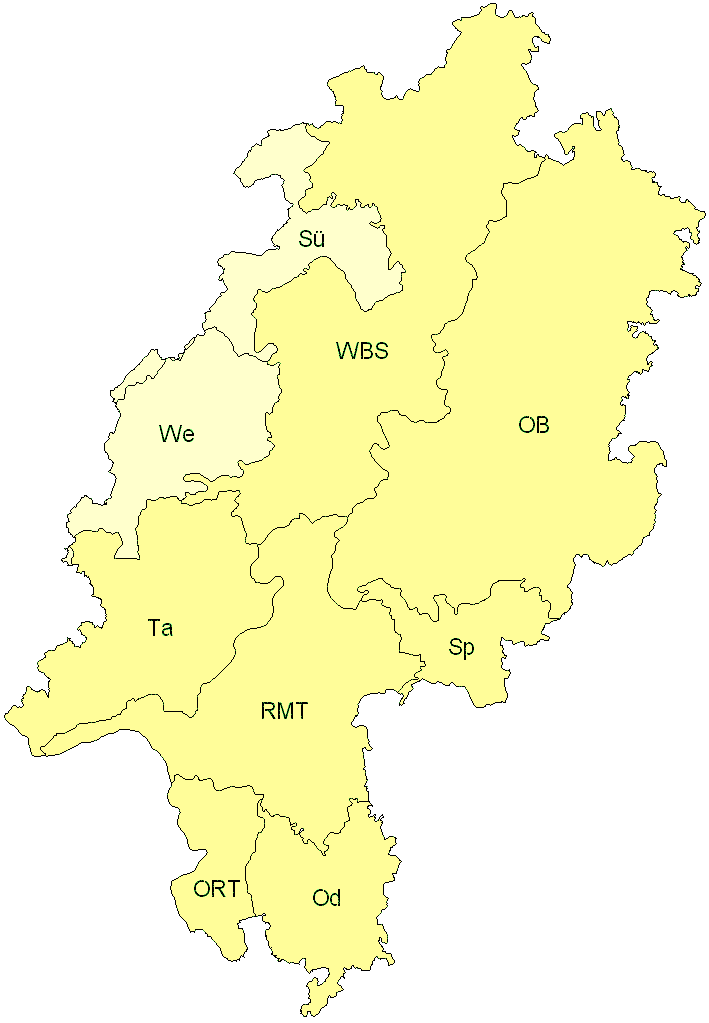 Verbreitung in Hessen Verbreitung in Hessen