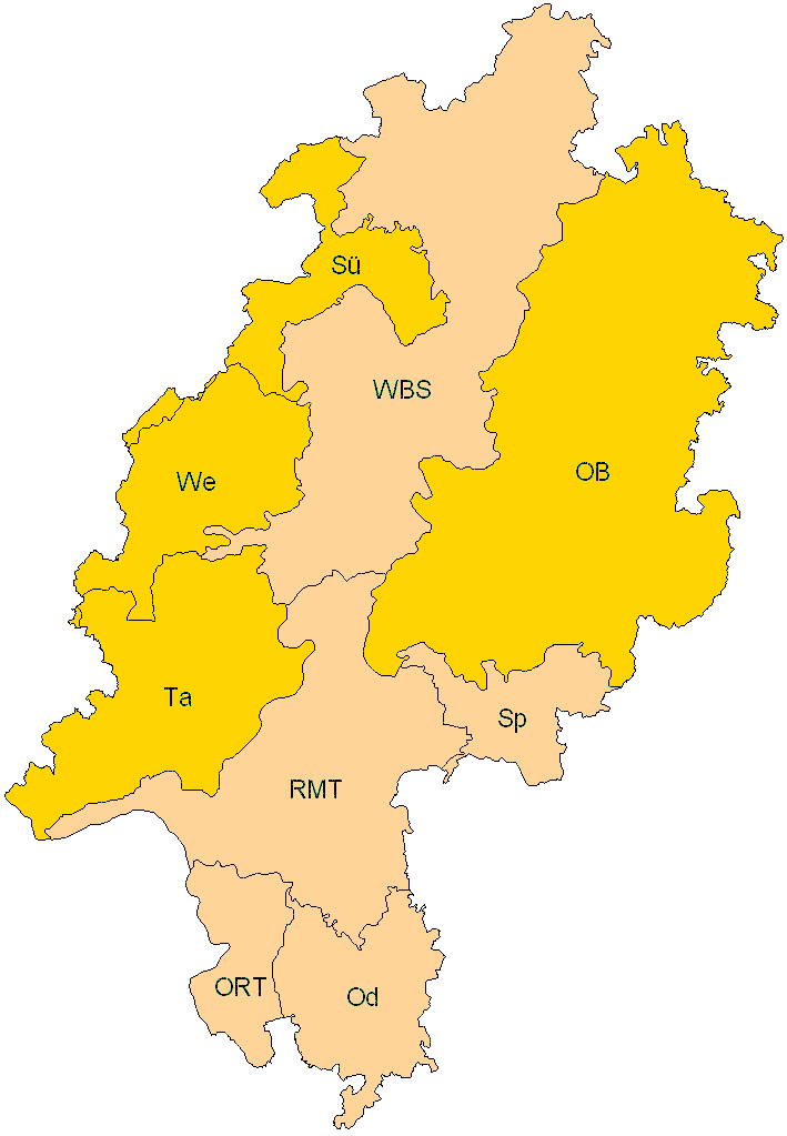 Verbreitung in Hessen Verbreitung in Hessen
