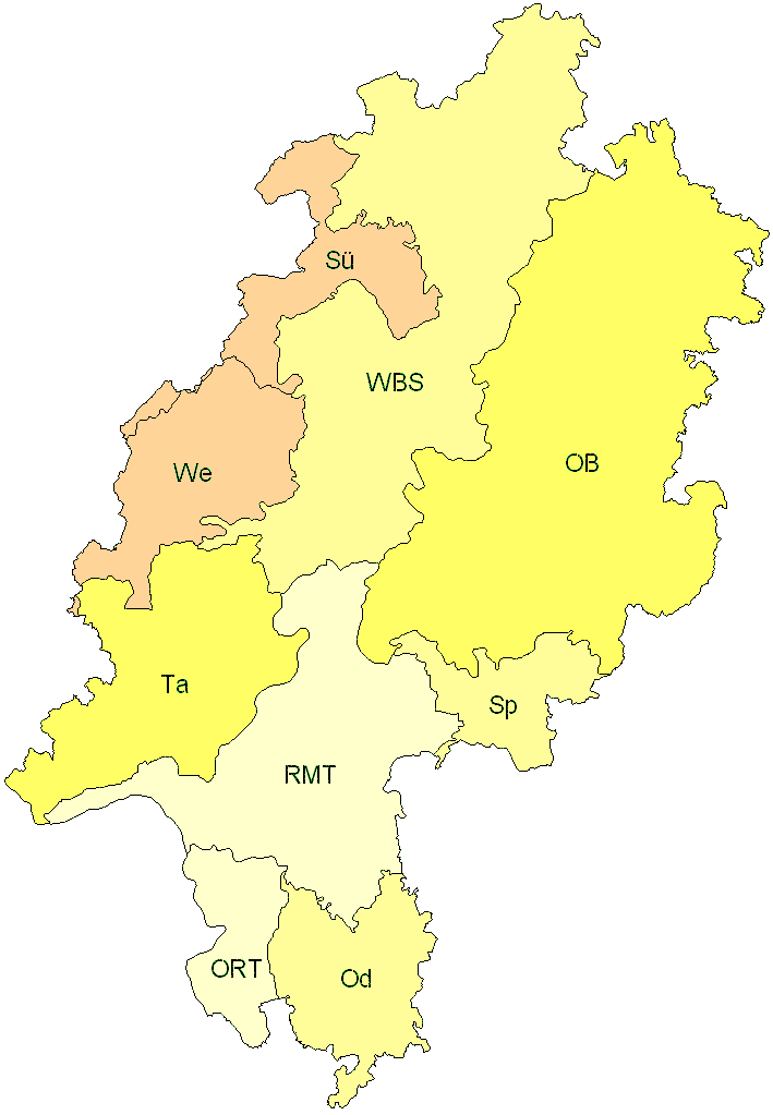 Verbreitung in Hessen Verbreitung in Hessen