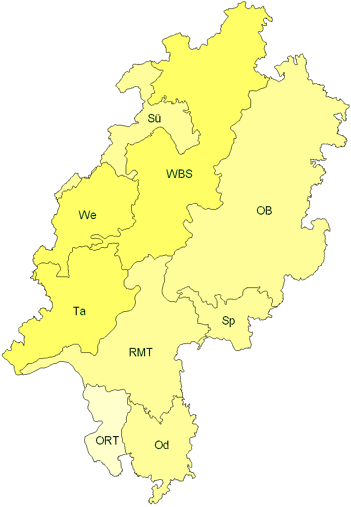 Verbreitung in Hessen Verbreitung in Hessen