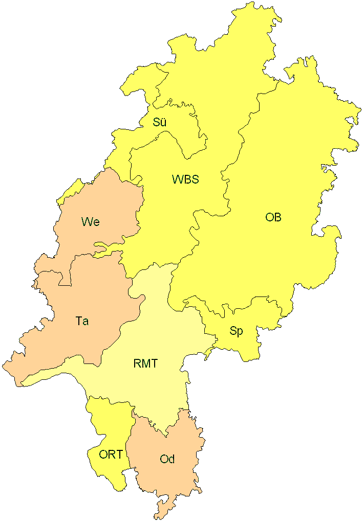 Verbreitung in Hessen Verbreitung in Hessen