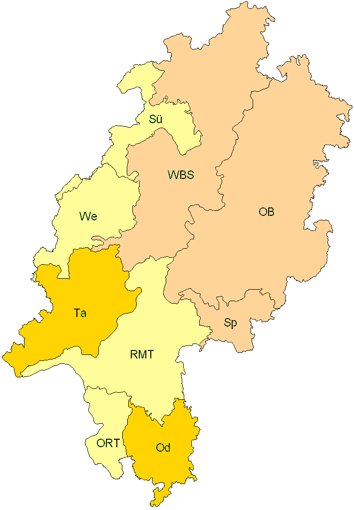 Verbreitung in Hessen Verbreitung in Hessen