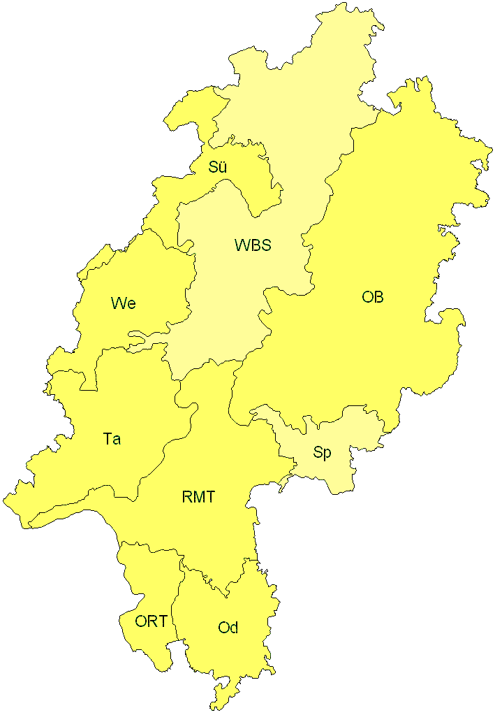 Verbreitung in Hessen Verbreitung in Hessen