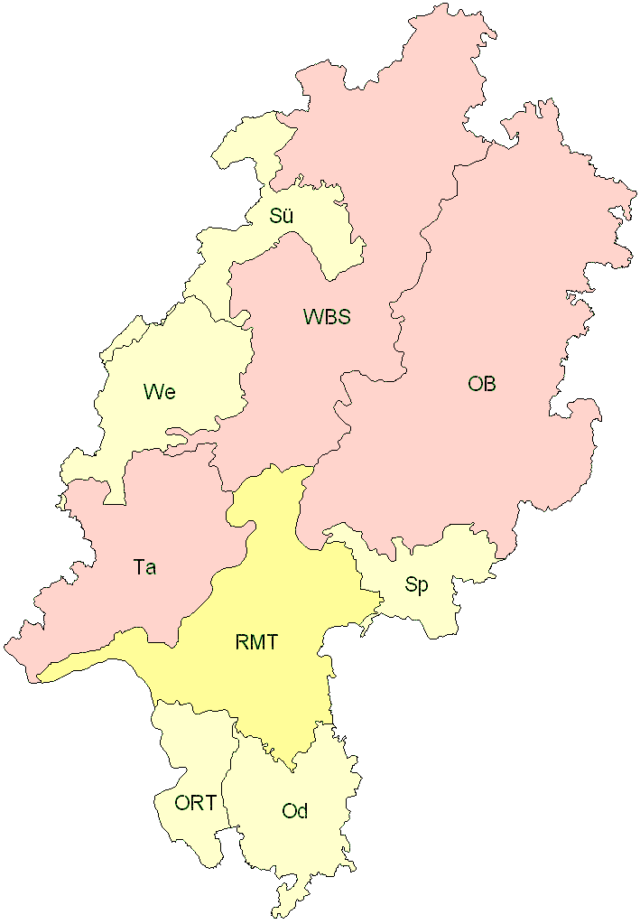 Verbreitung in Hessen Verbreitung in Hessen