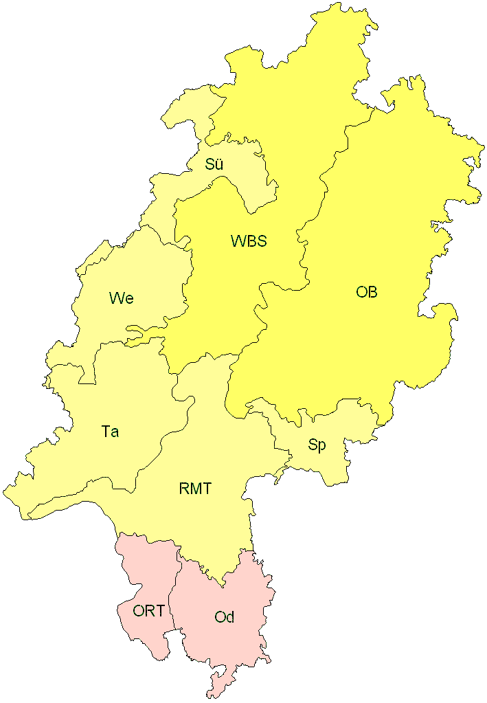 Verbreitung in Hessen Verbreitung in Hessen