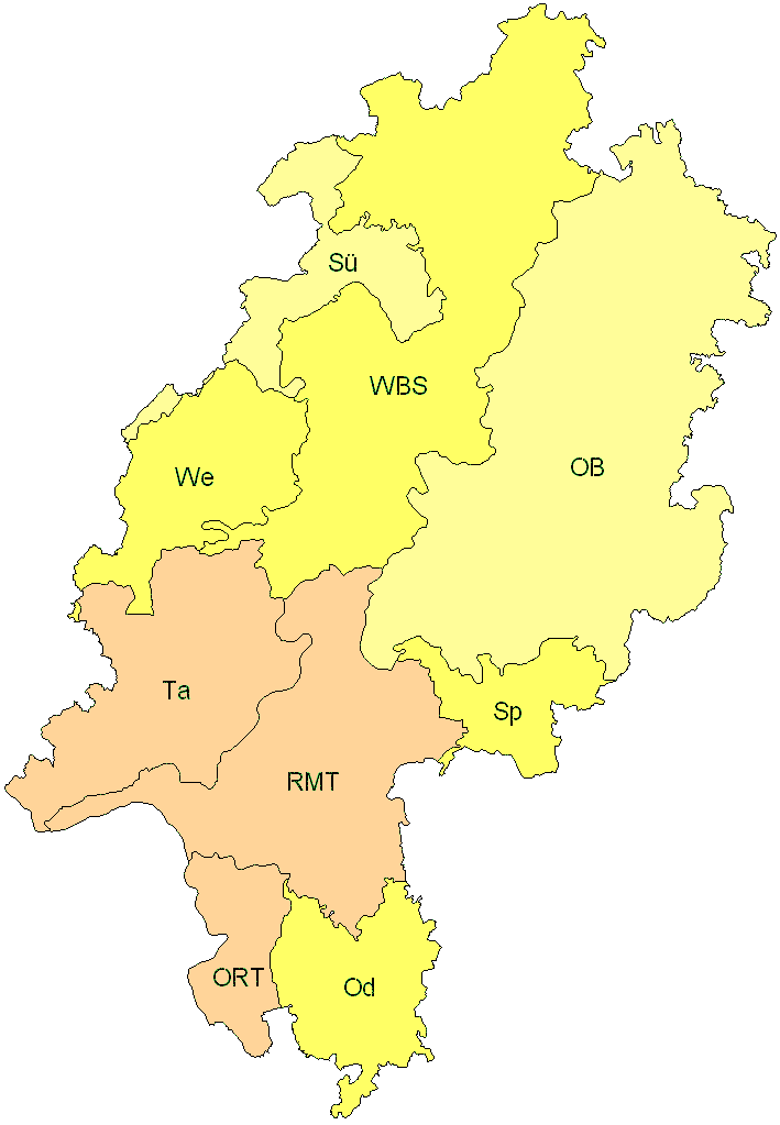 Verbreitung in Hessen Verbreitung in Hessen
