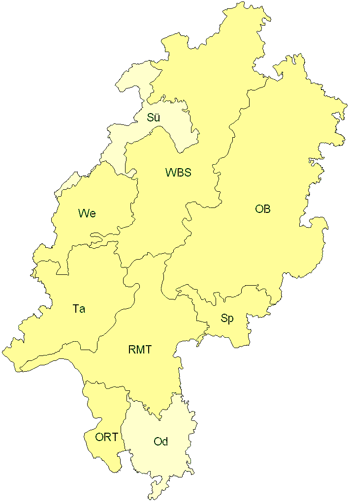 Verbreitung in Hessen Verbreitung in Hessen