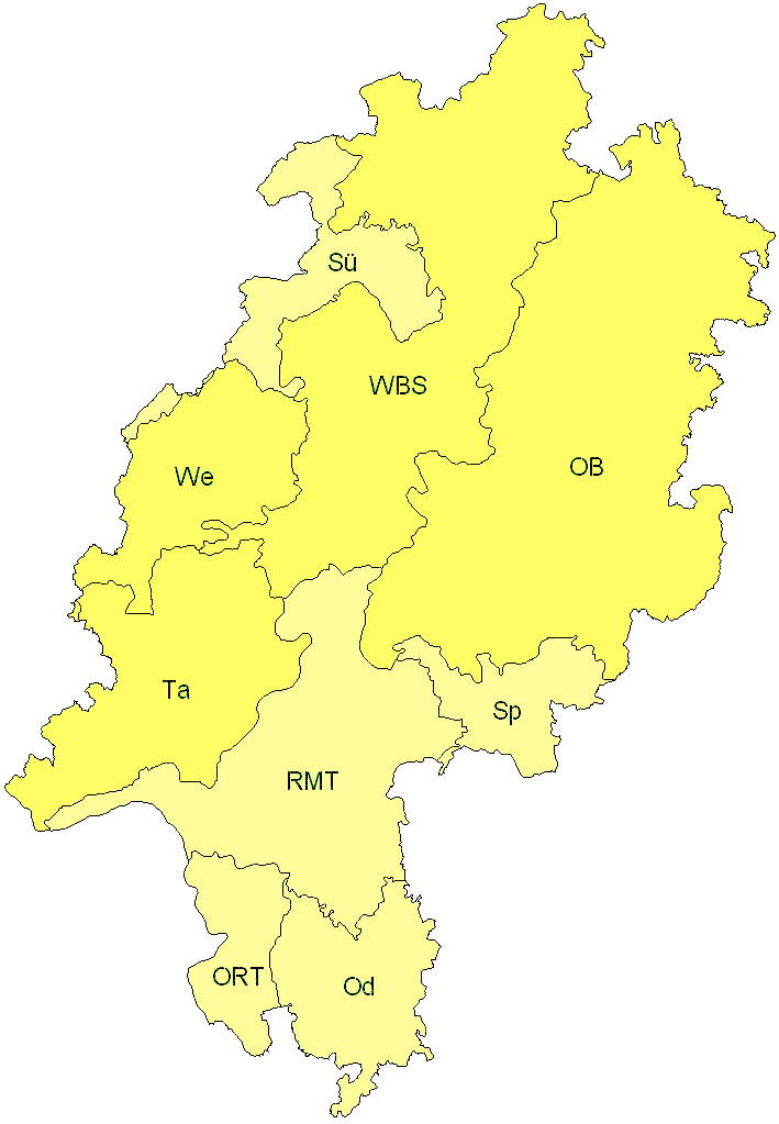 Verbreitung in Hessen Verbreitung in Hessen