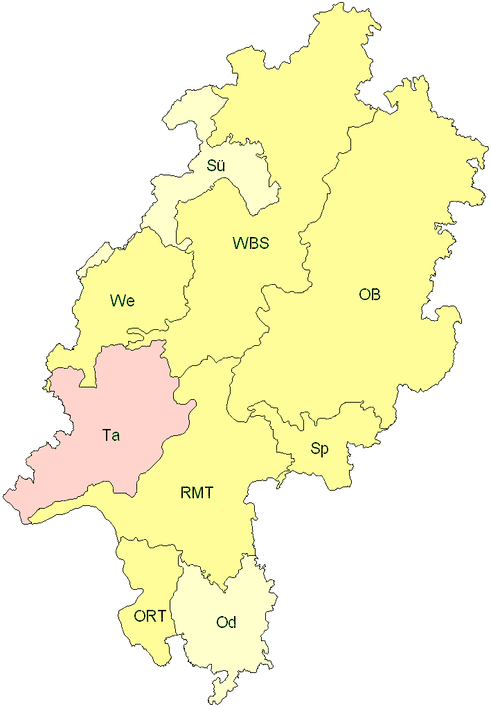 Verbreitung in Hessen Verbreitung in Hessen