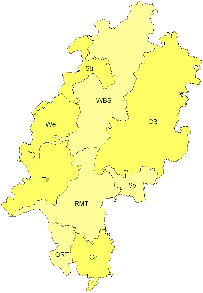 Verbreitung in Hessen Verbreitung in Hessen