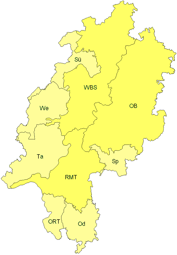 Verbreitung in Hessen Verbreitung in Hessen