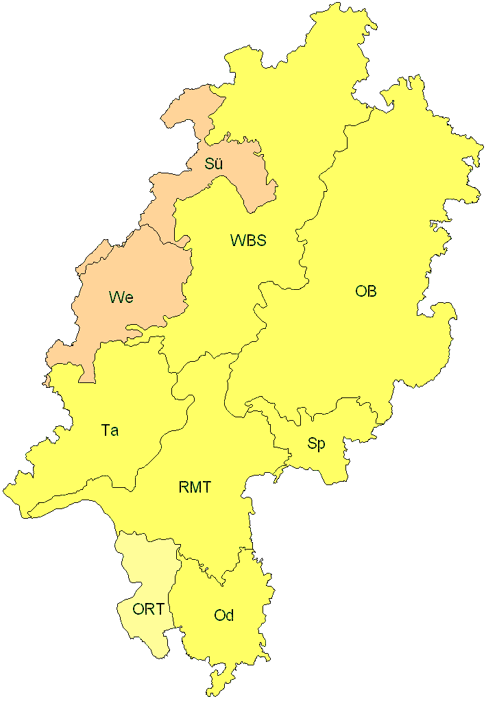 Verbreitung in Hessen Verbreitung in Hessen