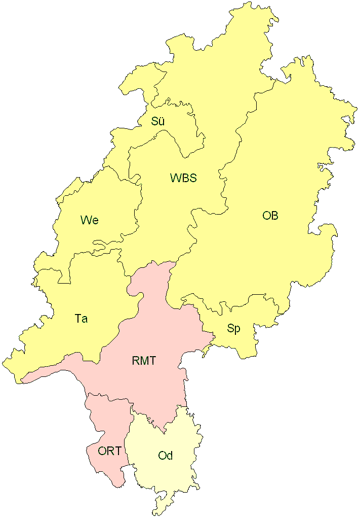 Verbreitung in Hessen Verbreitung in Hessen
