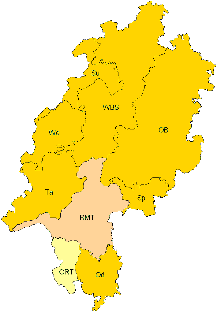 Verbreitung in Hessen Verbreitung in Hessen