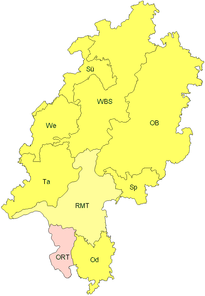 Verbreitung in Hessen Verbreitung in Hessen