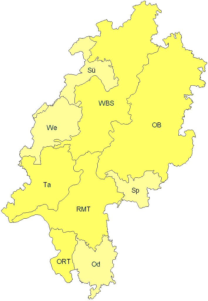 Verbreitung in Hessen Verbreitung in Hessen