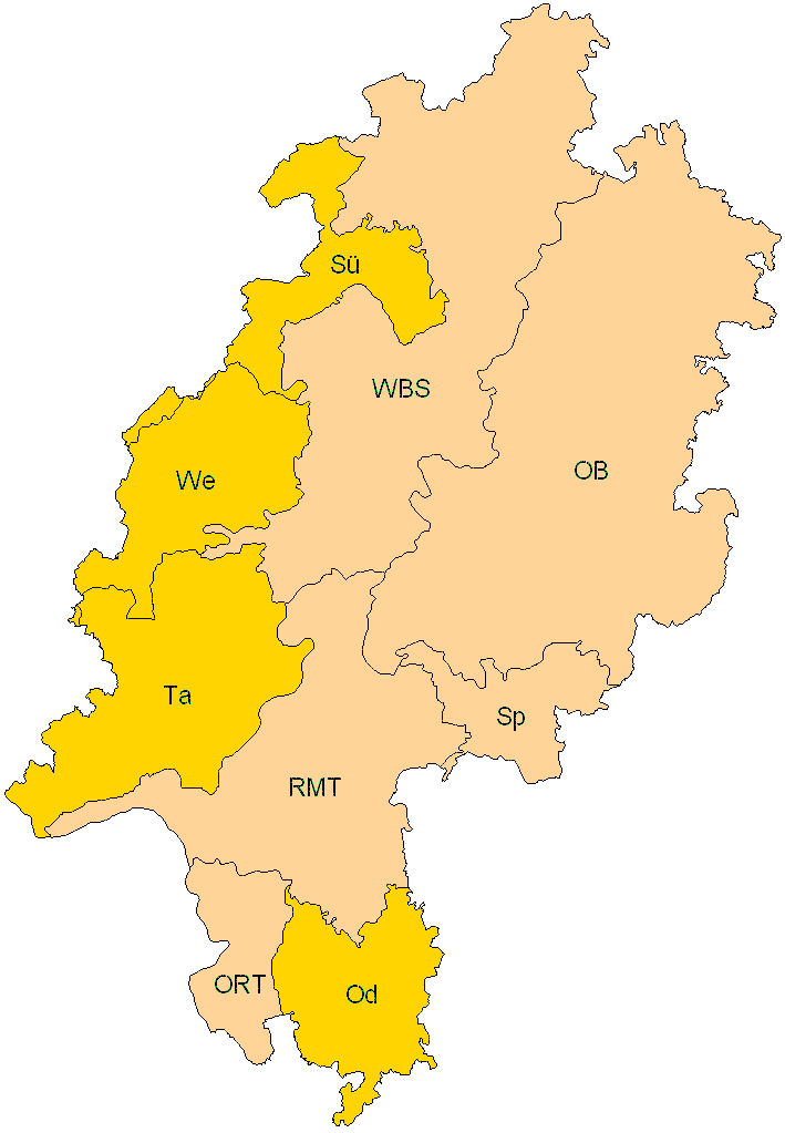 Verbreitung in Hessen Verbreitung in Hessen