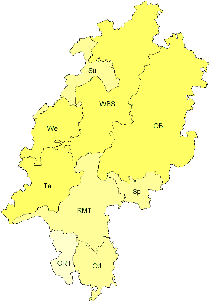 Verbreitung in Hessen Verbreitung in Hessen