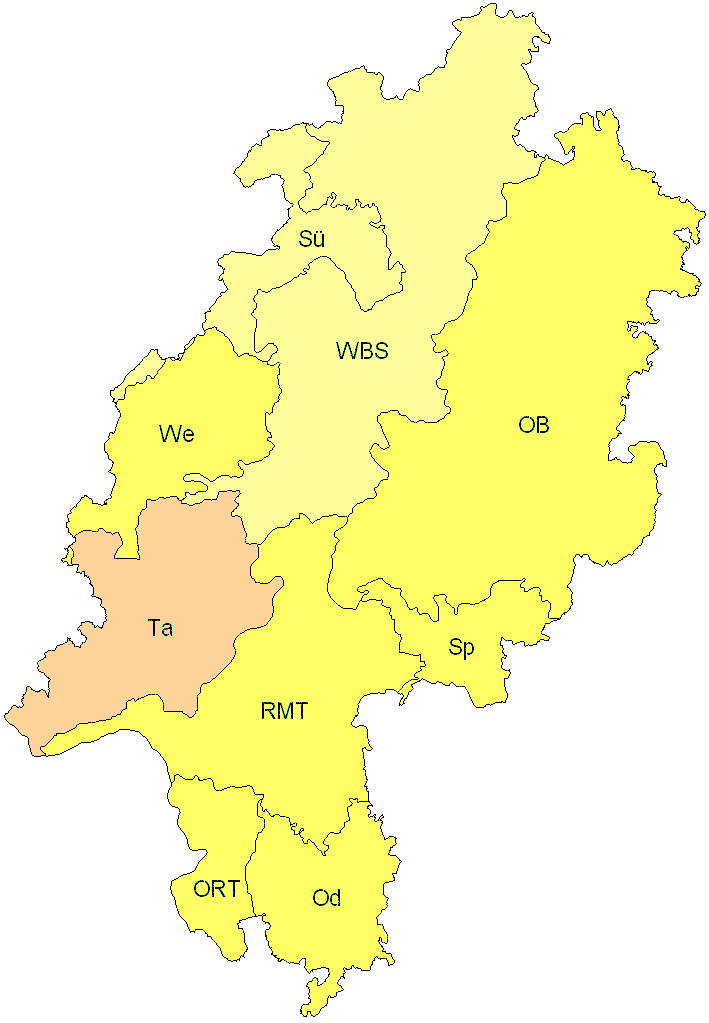 Verbreitung in Hessen Verbreitung in Hessen