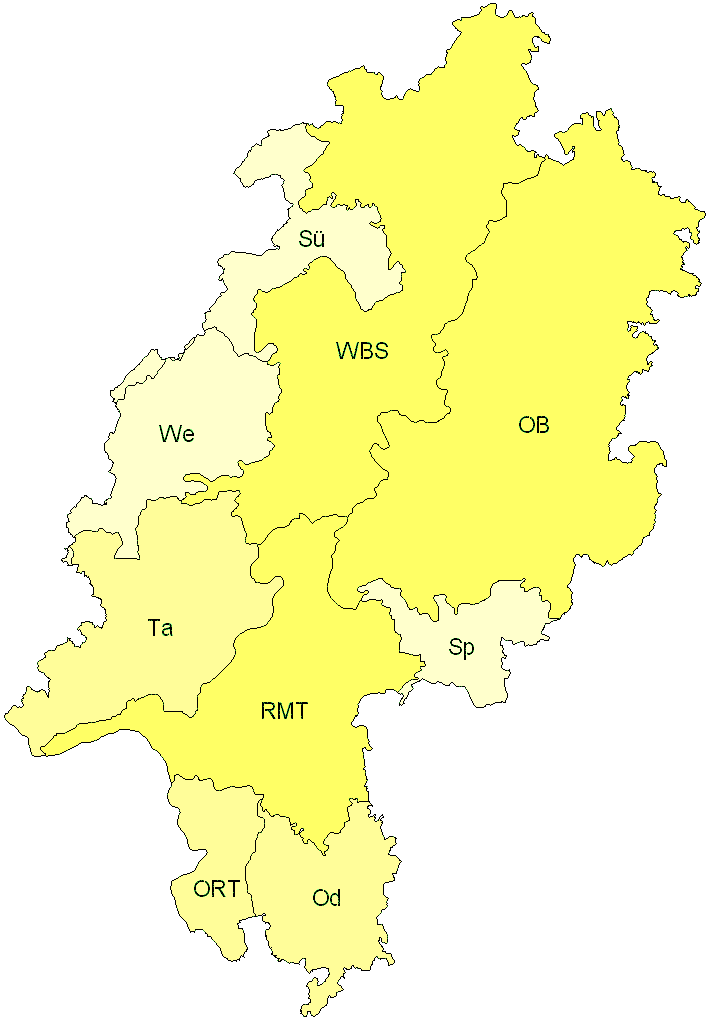 Verbreitung in Hessen Verbreitung in Hessen