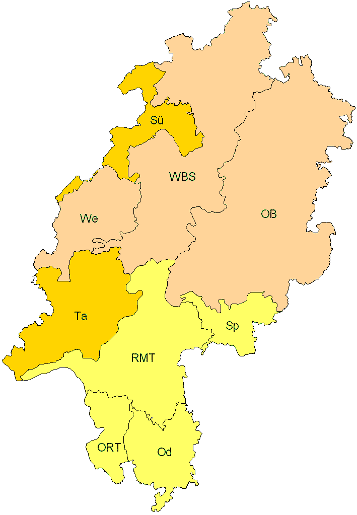 Verbreitung in Hessen Verbreitung in Hessen