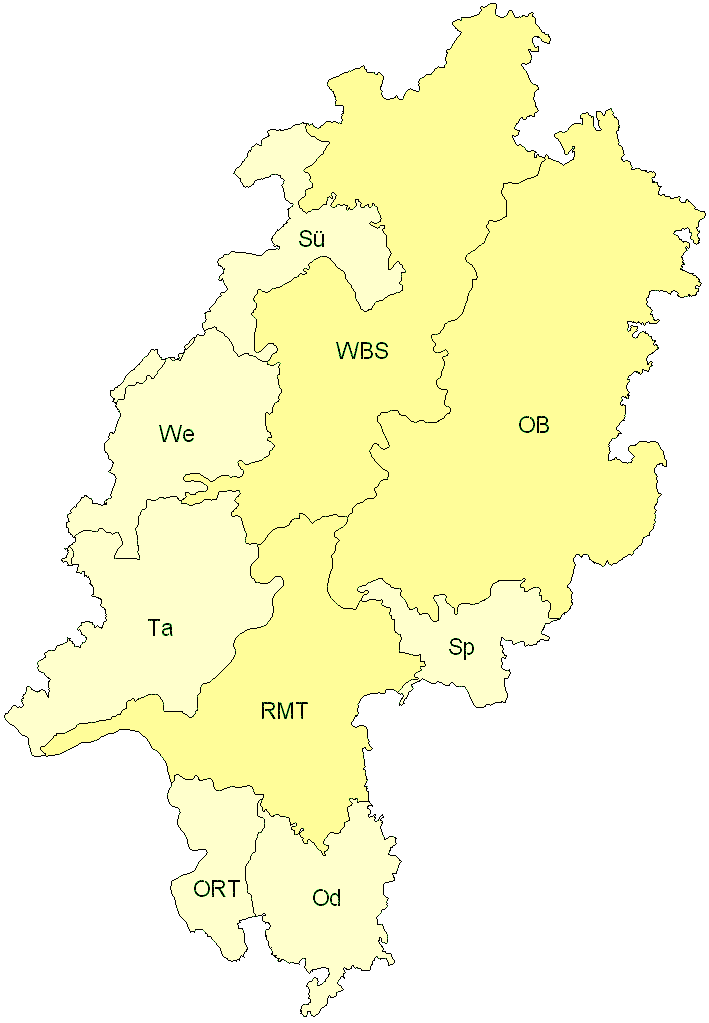 Verbreitung in Hessen Verbreitung in Hessen