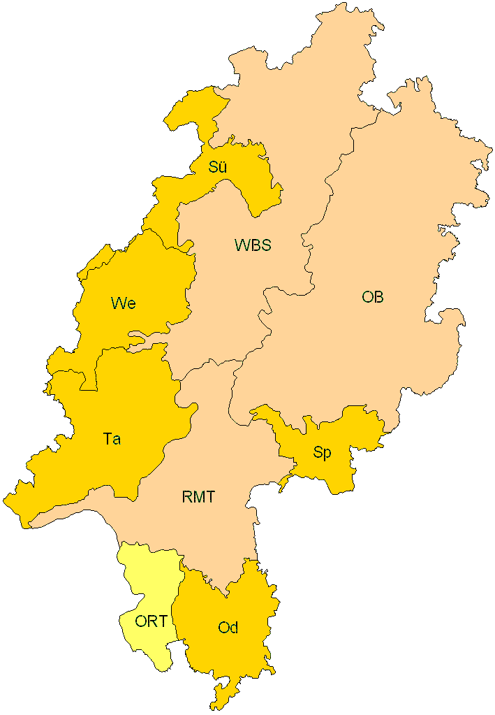 Verbreitung in Hessen Verbreitung in Hessen