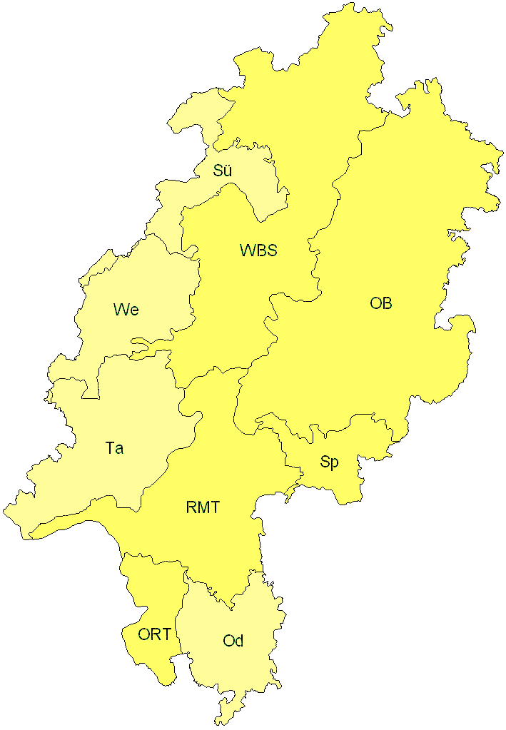 Verbreitung in Hessen Verbreitung in Hessen