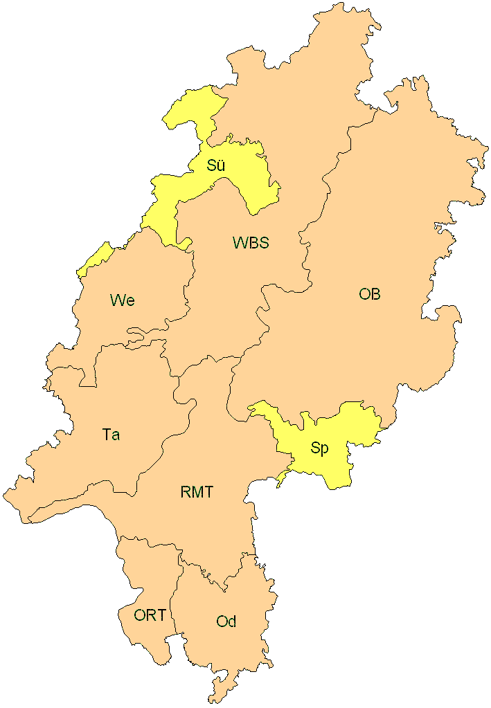Verbreitung in Hessen Verbreitung in Hessen