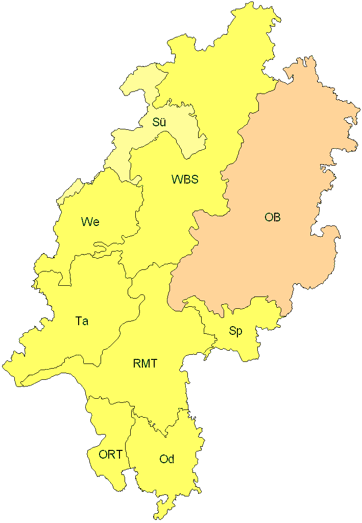 Verbreitung in Hessen Verbreitung in Hessen
