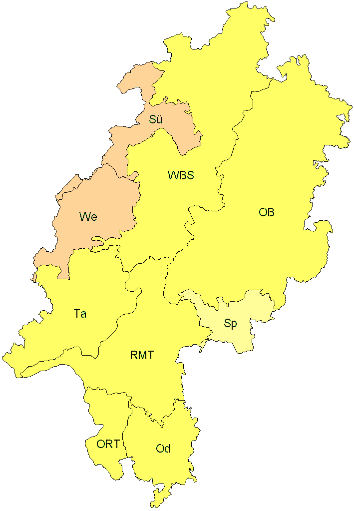 Verbreitung in Hessen Verbreitung in Hessen