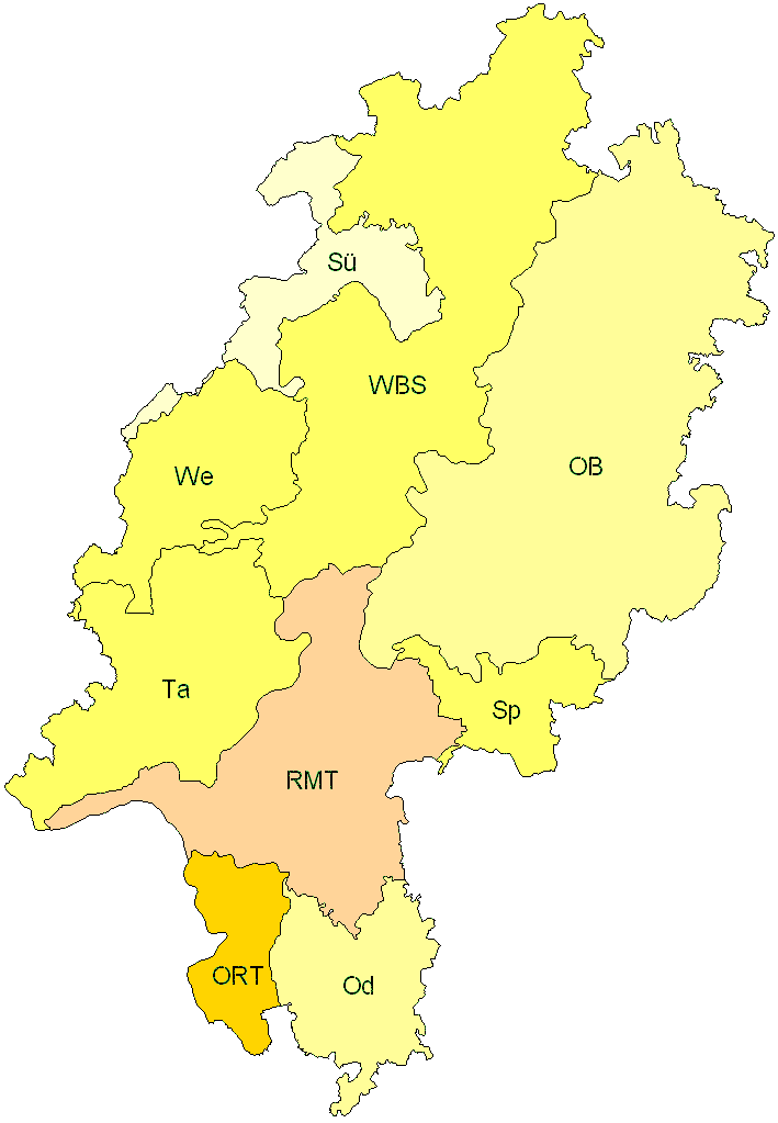 Verbreitung in Hessen Verbreitung in Hessen