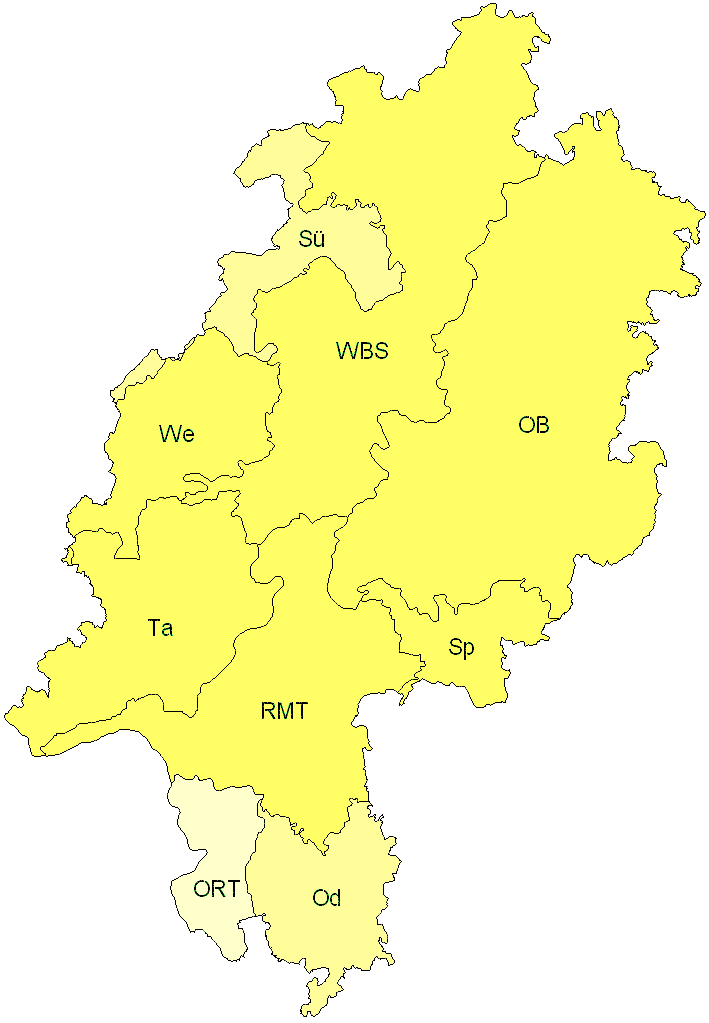 Verbreitung in Hessen Verbreitung in Hessen