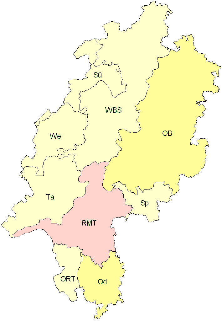 Verbreitung in Hessen Verbreitung in Hessen