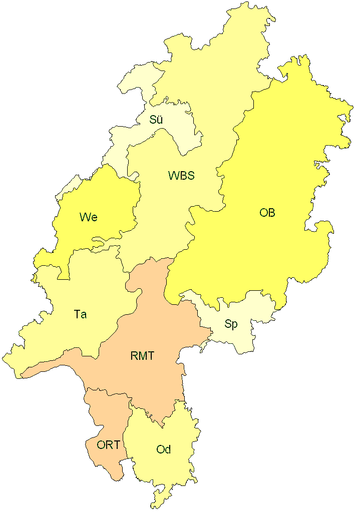Verbreitung in Hessen Verbreitung in Hessen