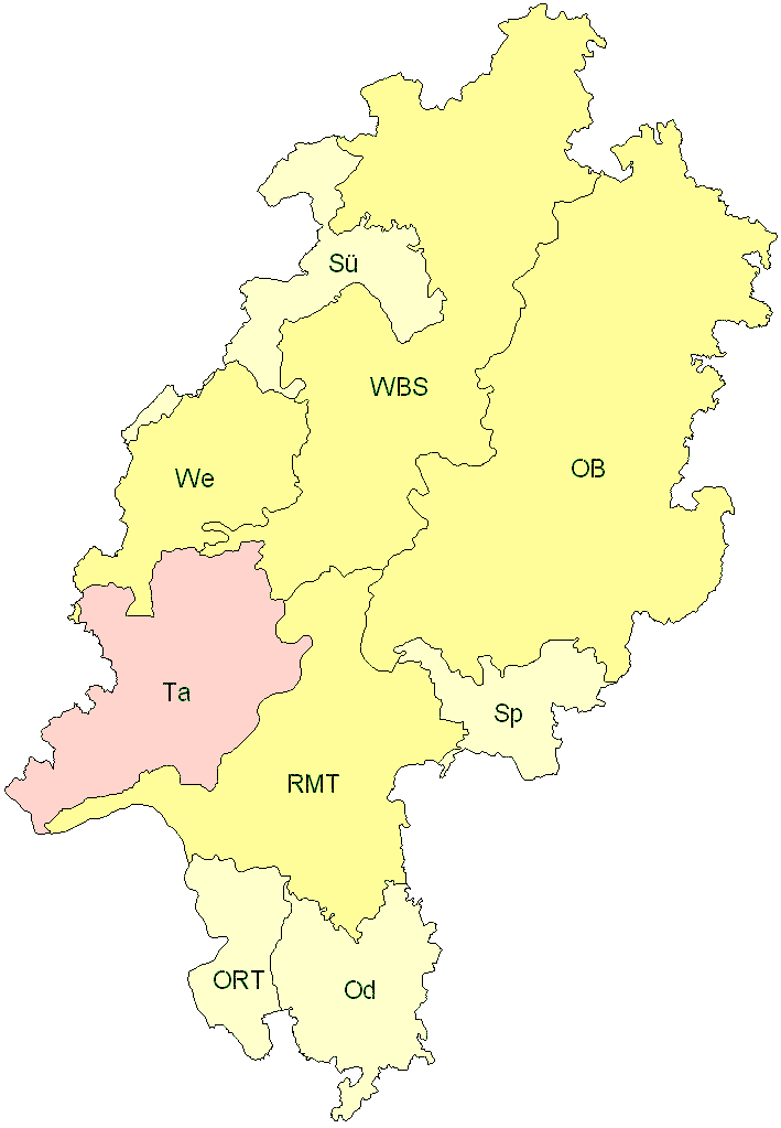 Verbreitung in Hessen Verbreitung in Hessen