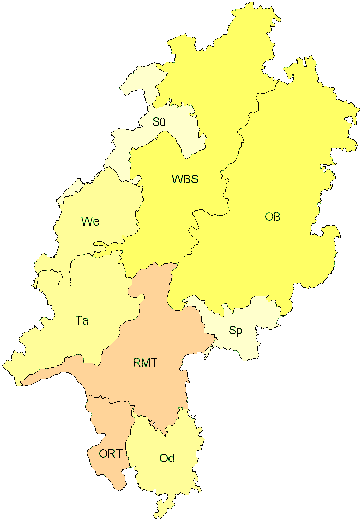 Verbreitung in Hessen Verbreitung in Hessen