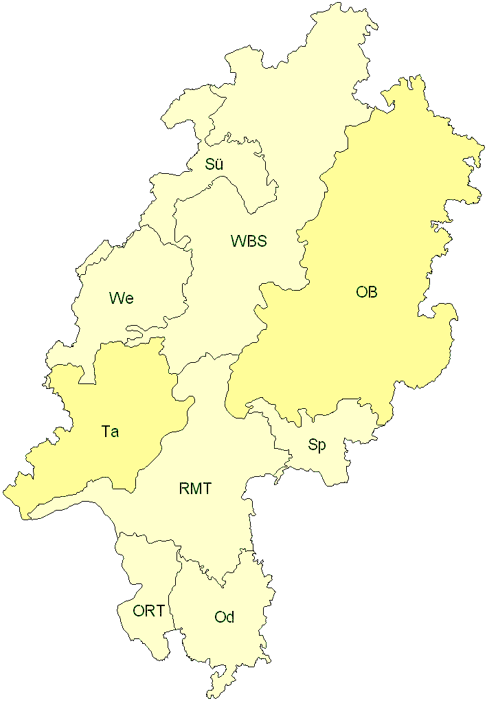 Verbreitung in Hessen Verbreitung in Hessen