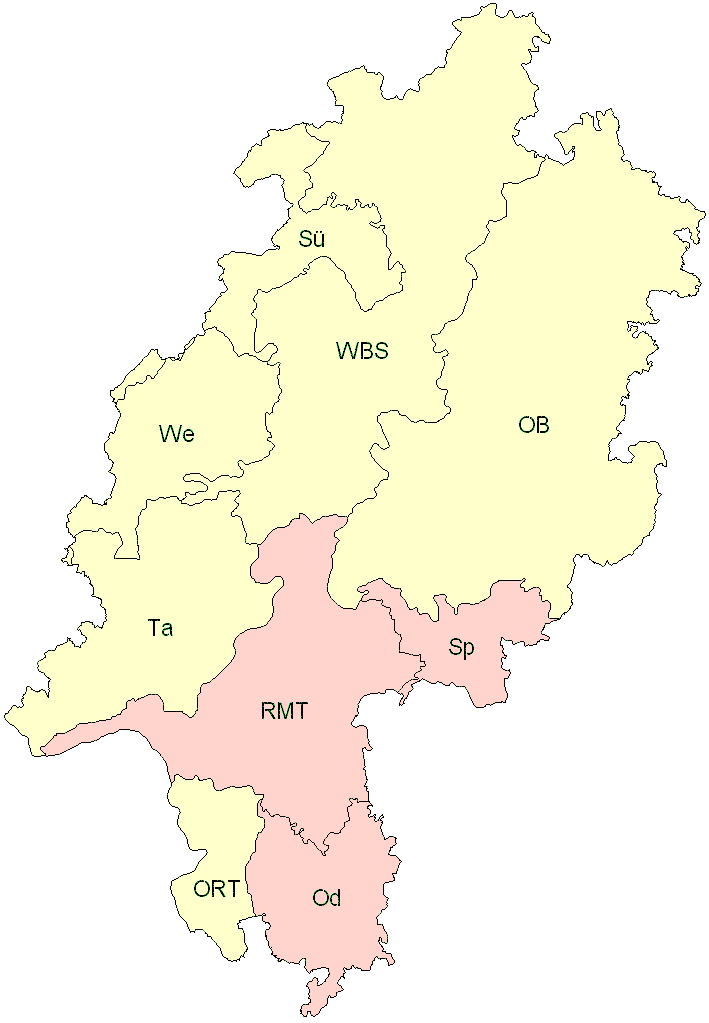 Verbreitung in Hessen Verbreitung in Hessen
