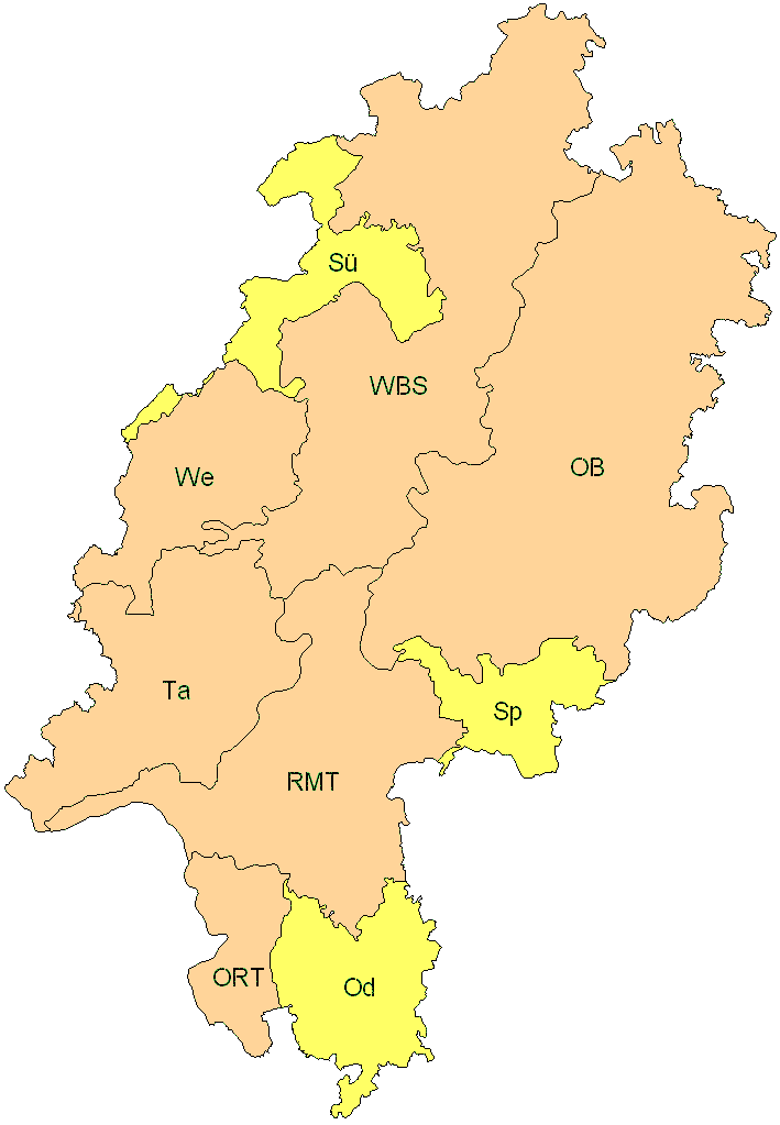 Verbreitung in Hessen Verbreitung in Hessen