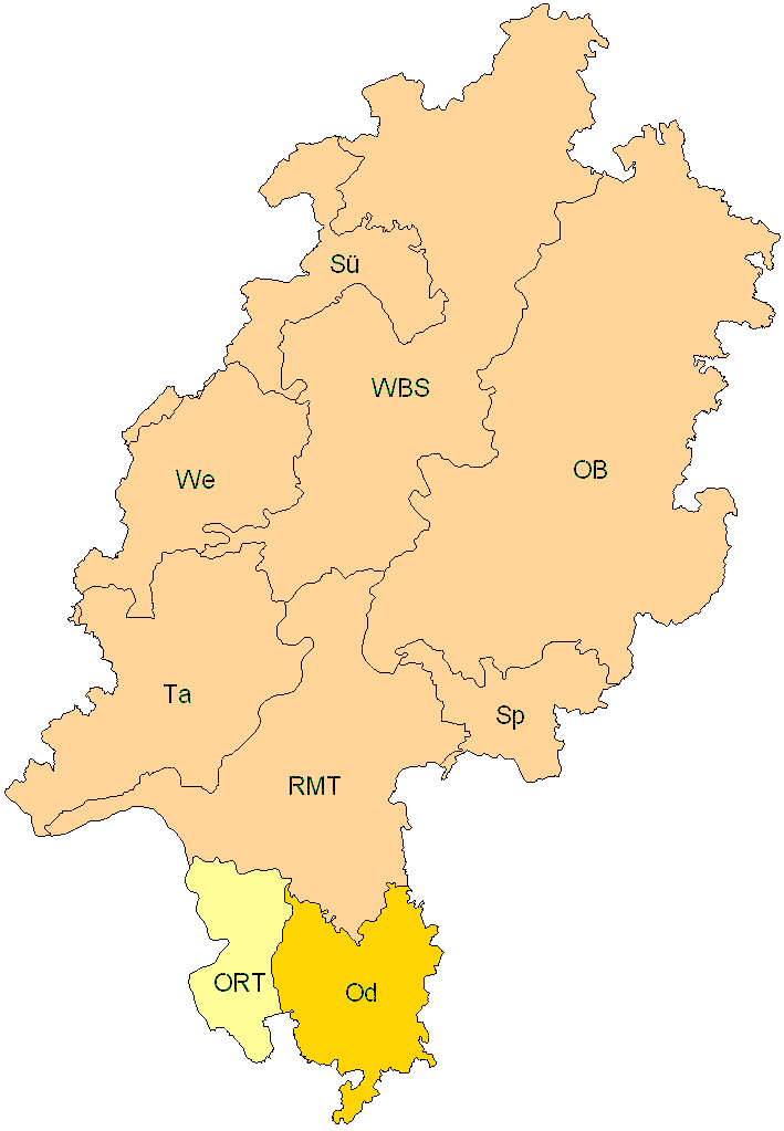 Verbreitung in Hessen Verbreitung in Hessen