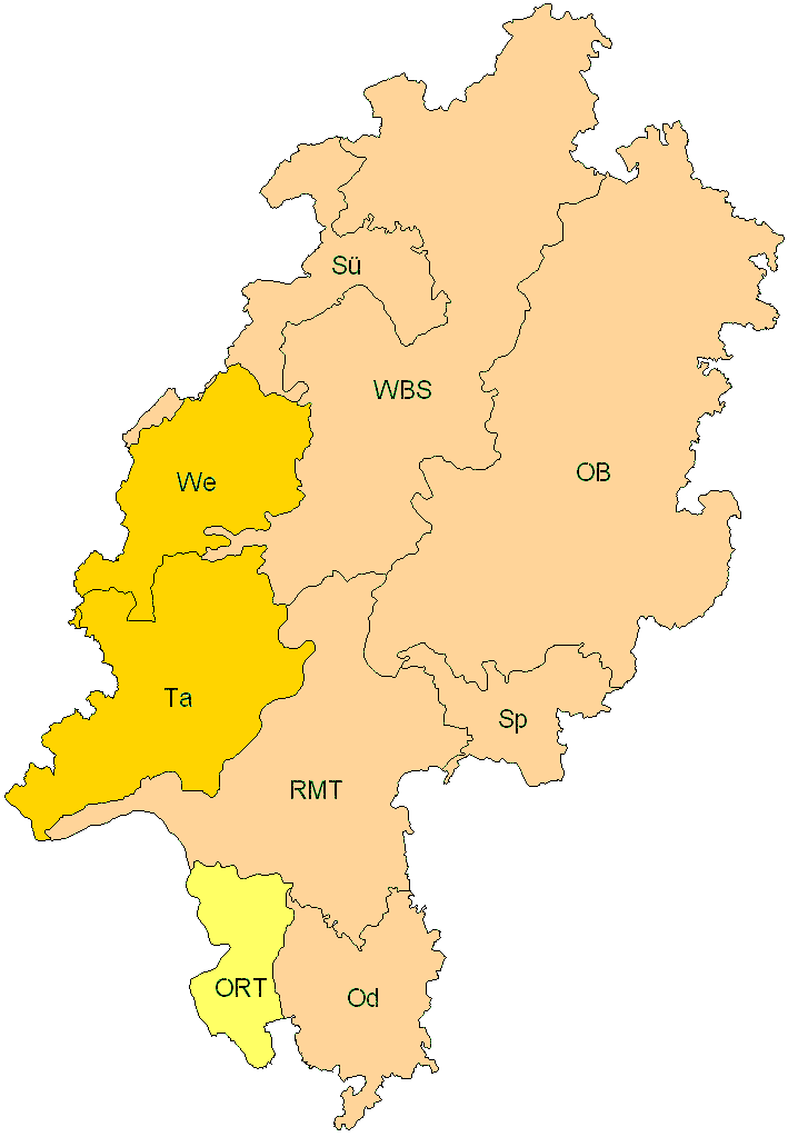 Verbreitung in Hessen Verbreitung in Hessen