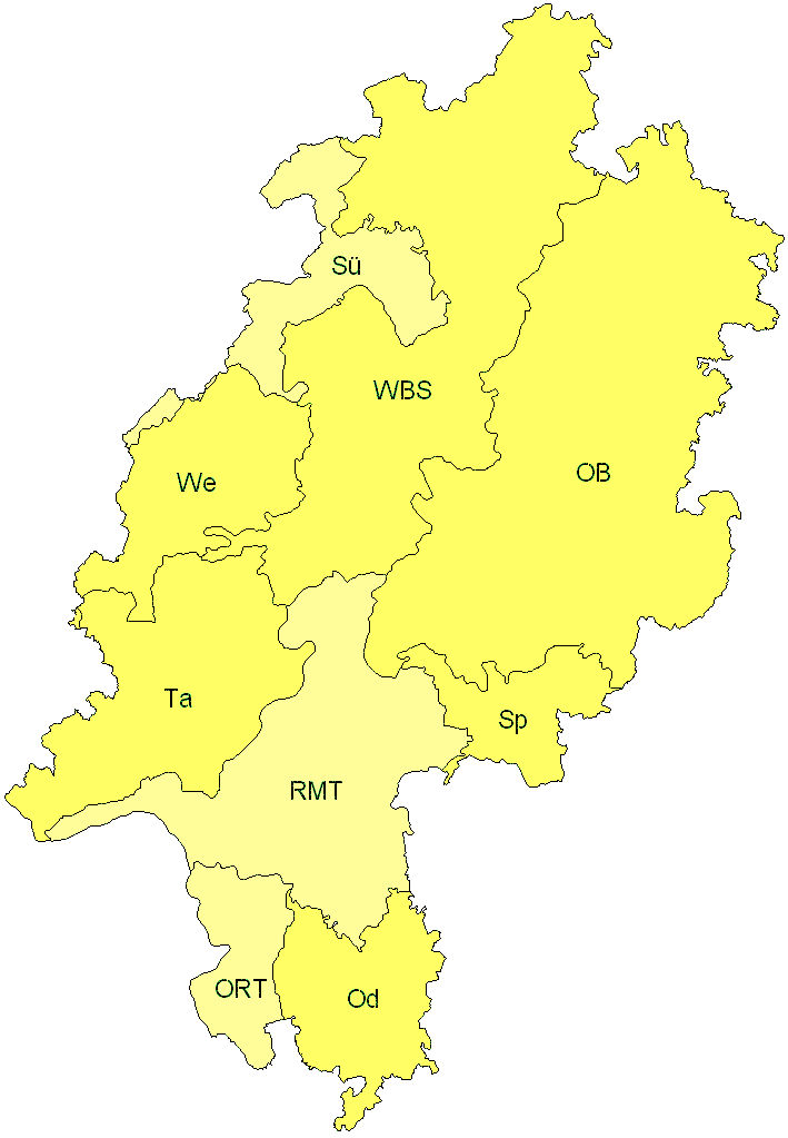 Verbreitung in Hessen Verbreitung in Hessen