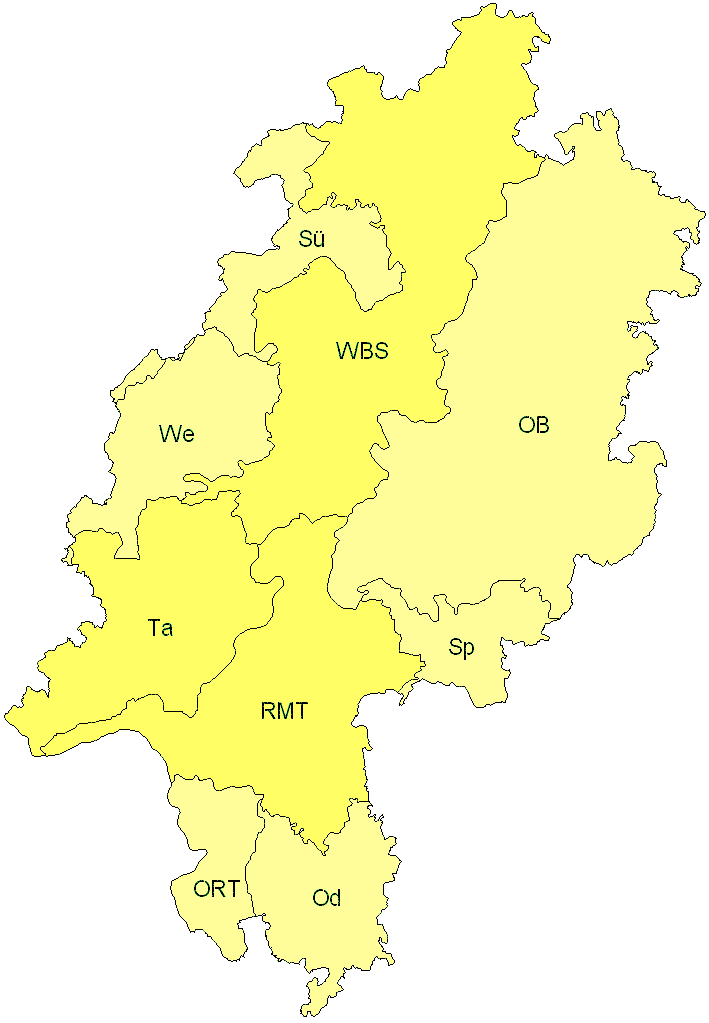 Verbreitung in Hessen Verbreitung in Hessen