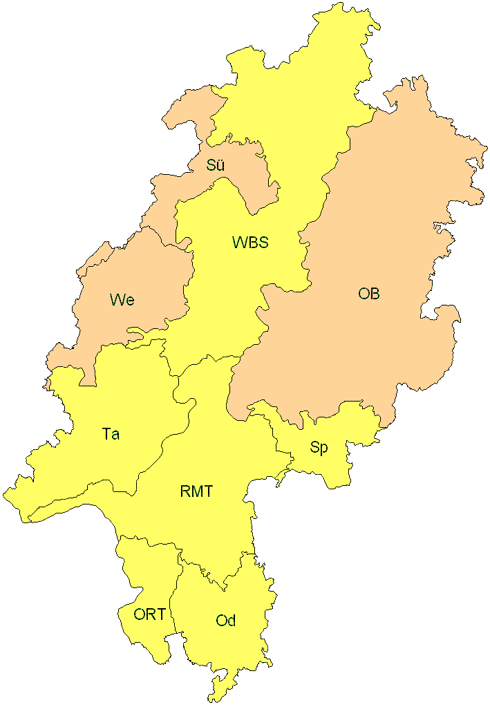 Verbreitung in Hessen Verbreitung in Hessen
